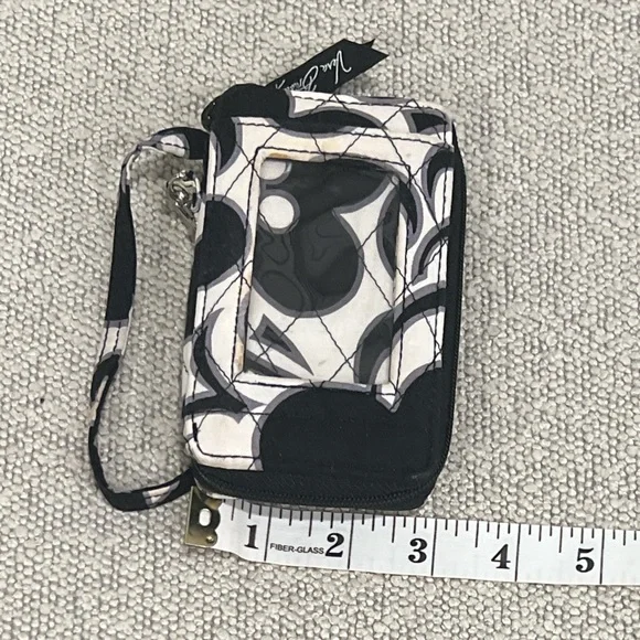 Vera Bradley Black and White Wristlet Wallet - Picture 4 of 5